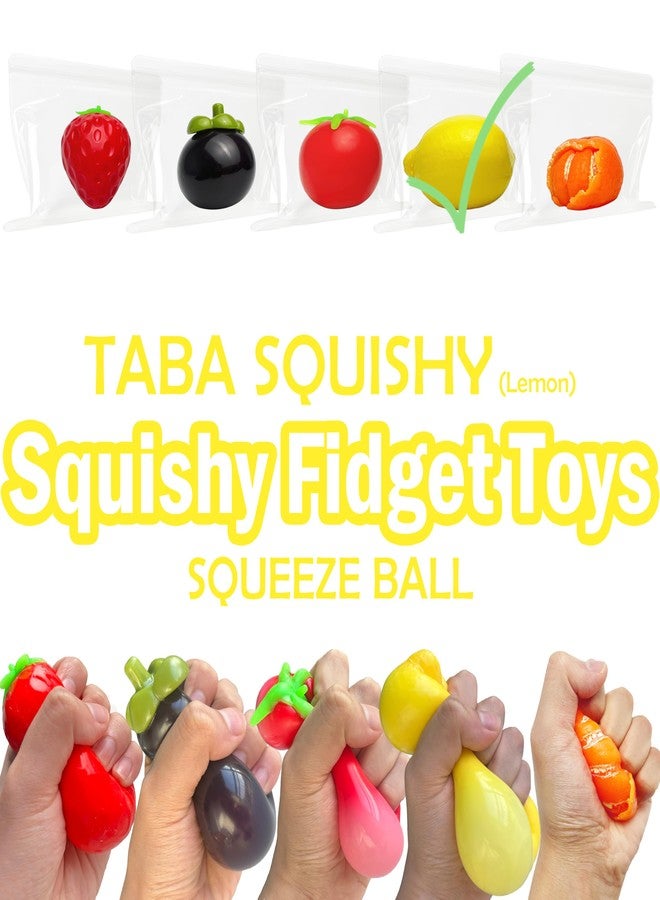 ألعاب ZTATU Fruit Taba الإسفنجية لتخفيف التوتر للأطفال - كرات ليمون واقعية لتخفيف التوتر للكبار والصغار، كرة حسية ناعمة نوعًا ما لتخفيف التوتر - لعبة لتخفيف التوتر في المكتب - هدايا لحفلات أعياد الميلاد، الكريسماس، وعيد الفصح - Image 2