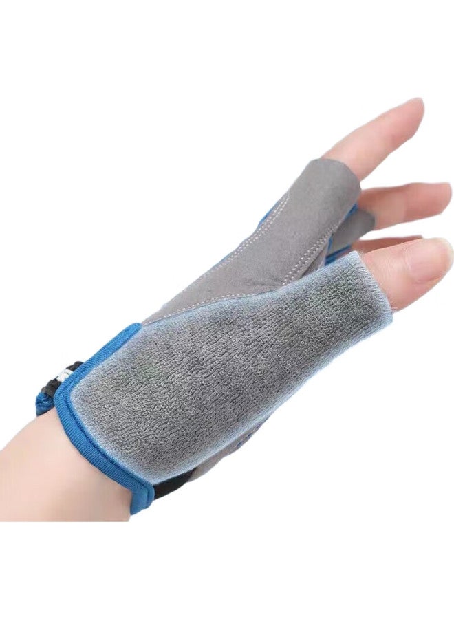 Ousen Children'S Cycling Gloves, Sports Non-Slip, Single Bar Climbing, Rock Climbing, Outdoor Bicycle, Student Boys And Girls Half-Finger Gloves - Image 1