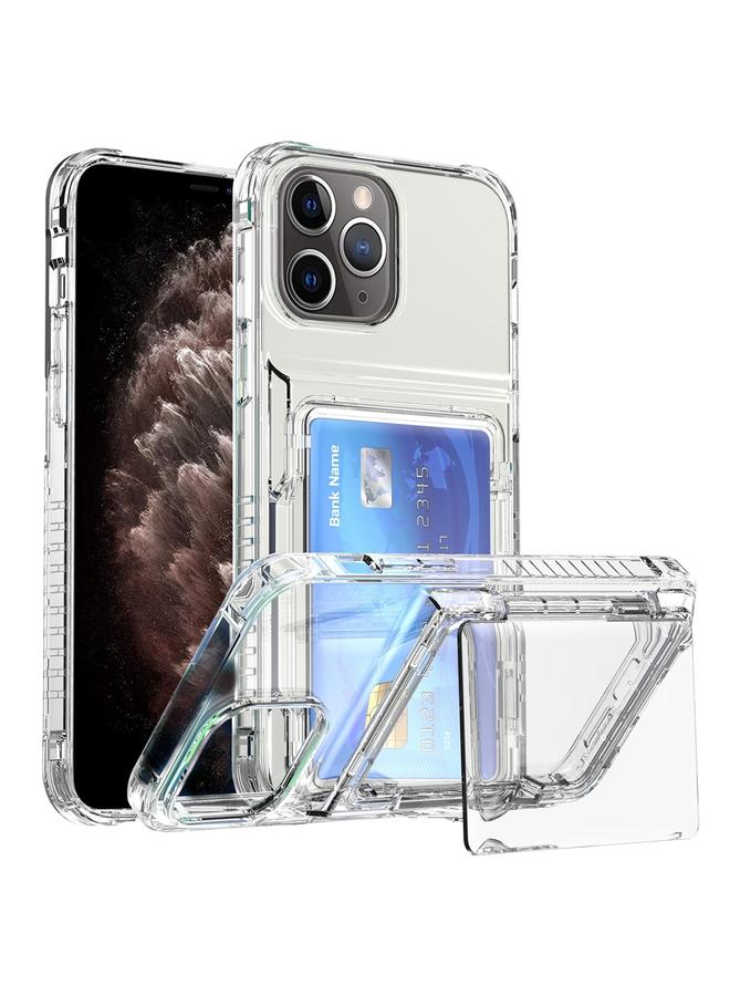 S-TOP Case For iPhone 11 Pro Max Crystal Clear Flip Card Slot Phone Case - Image 1