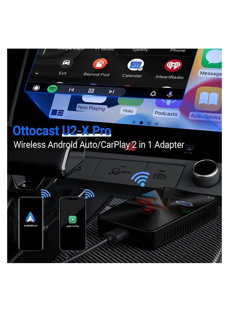 كابتن تيك Wireless Android Auto Car Adapter U2-X Pro, All-New User Experience, 2024 Upgrade Wireless Car Adapter for Auto, Easy Setup Direct Plug-in USB Adapter, No Delay, Fast Connecting, Plug & Play - Image 5