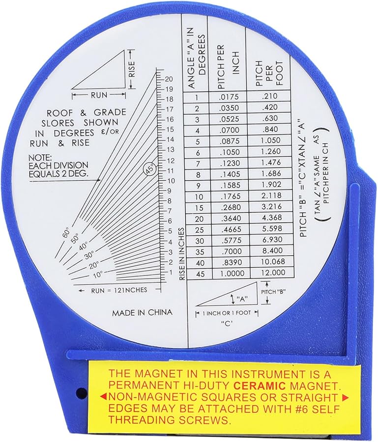 مقياس الميل المغناطيسي للزاوية من البلاستيك ABS، مقياس الميل المصغر، منقلة مقياس مستوى الميل - Image 5