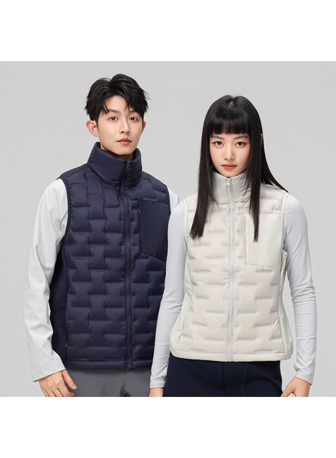 Lightweight Down Vest Unisex Autumn Winter Fashion 90% Down Sleeveless Waistcoat Jacket Group Purchase - Image 4