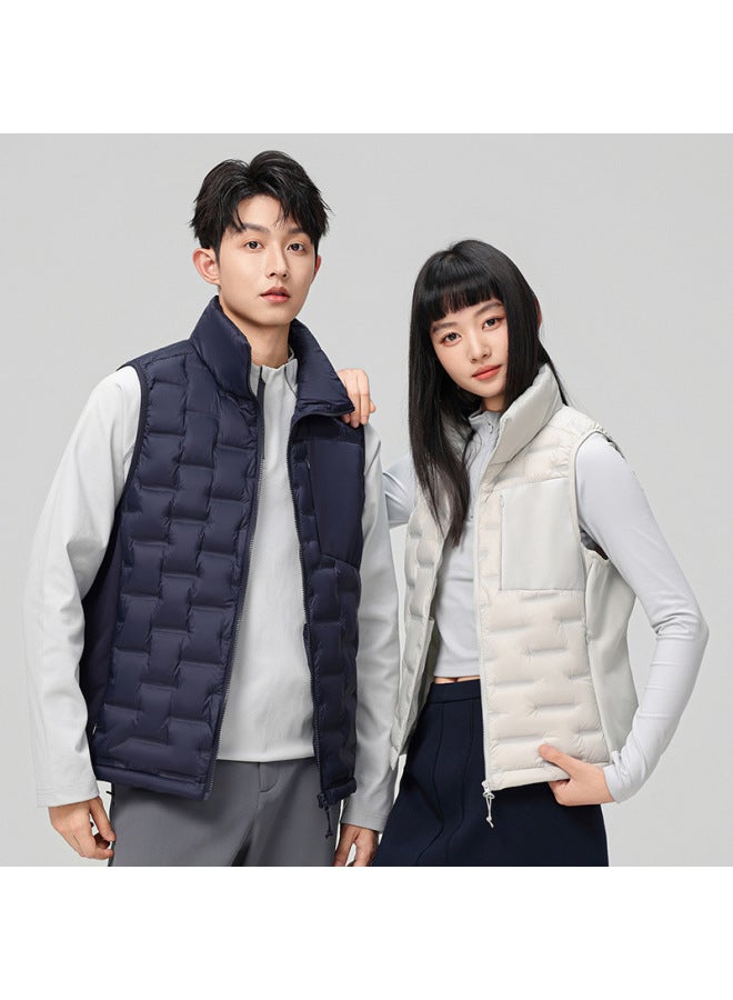 Lightweight Down Vest Unisex Autumn Winter Fashion 90% Down Sleeveless Waistcoat Jacket Group Purchase - Image 3