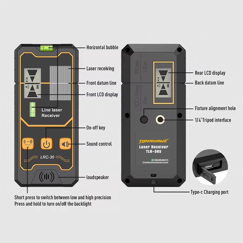 Tomahawk ® TLR-365 جهاز استقبال الليزر عالي الدقة - Image 2