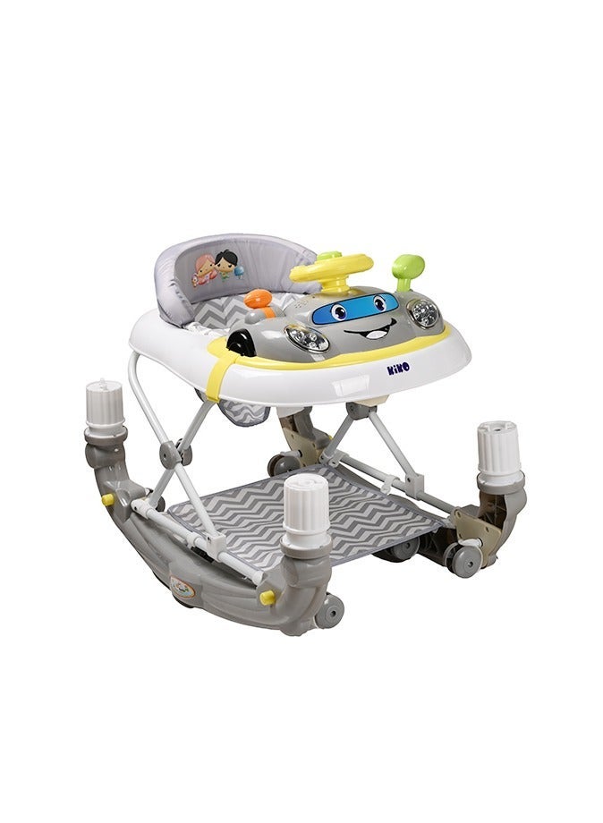 Kiko Rocking Baby Walker With Toys - Grey