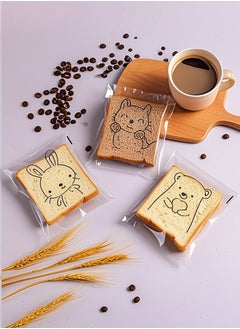 Pack of 50, Bear Pattern Baking Bags