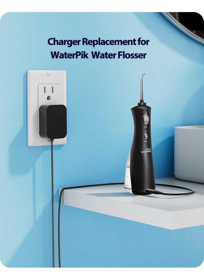 VHBW - Hbw For Waterpik Replacement Charger Compatible With Waterpik Wp360 Wp360W Wp462 Wp462W Wp450 Wp450W Water Flosser Power Cord - Image 1