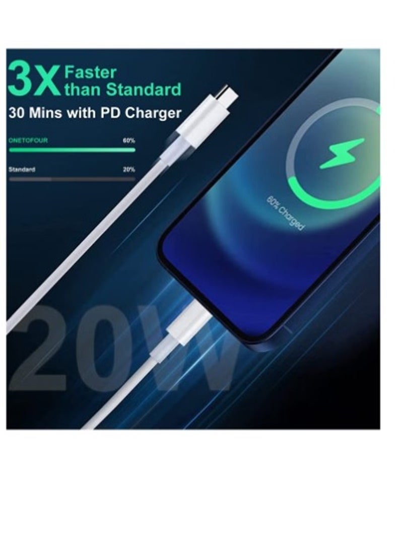 JOROBO - USB C to Lightning Cable 1M [MFi Certified] Compatible with iPhone USB C to Lightning Cable Compatible with iPhone 14 Pro Max/14/13/12/11 Pro/X/XS/XR/8 Plus/AirPods Pro - Image 1