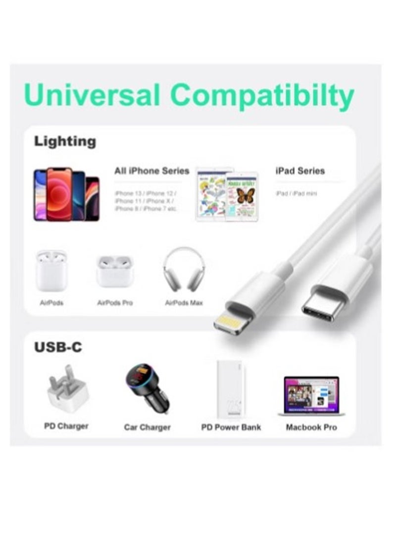 JOROBO - USB C to Lightning Cable 1M [MFi Certified] Compatible with iPhone USB C to Lightning Cable Compatible with iPhone 14 Pro Max/14/13/12/11 Pro/X/XS/XR/8 Plus/AirPods Pro - Image 1
