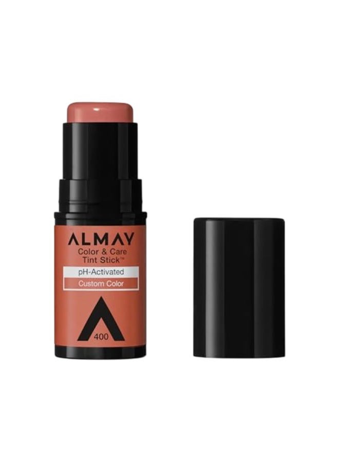 Almay تلوين الشفاه والخدود، قلم تلوين ملون ومغذي، بلش مرطب متعدد الاستخدامات ولون شفاه، لمسة رطبة، 400 تدفق عاري، 0.25 أونصة - Image 1