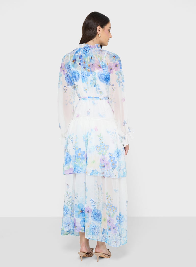 ELLA Floral Print Dress - Image 2