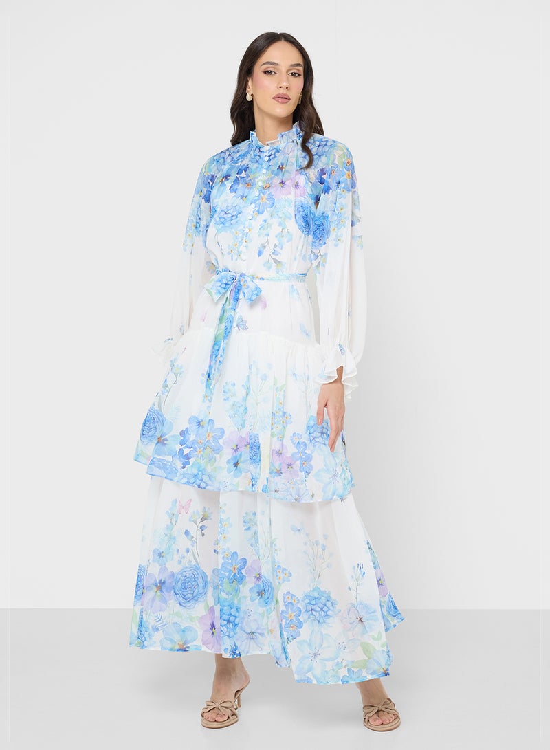 ELLA Floral Print Dress - Image 4