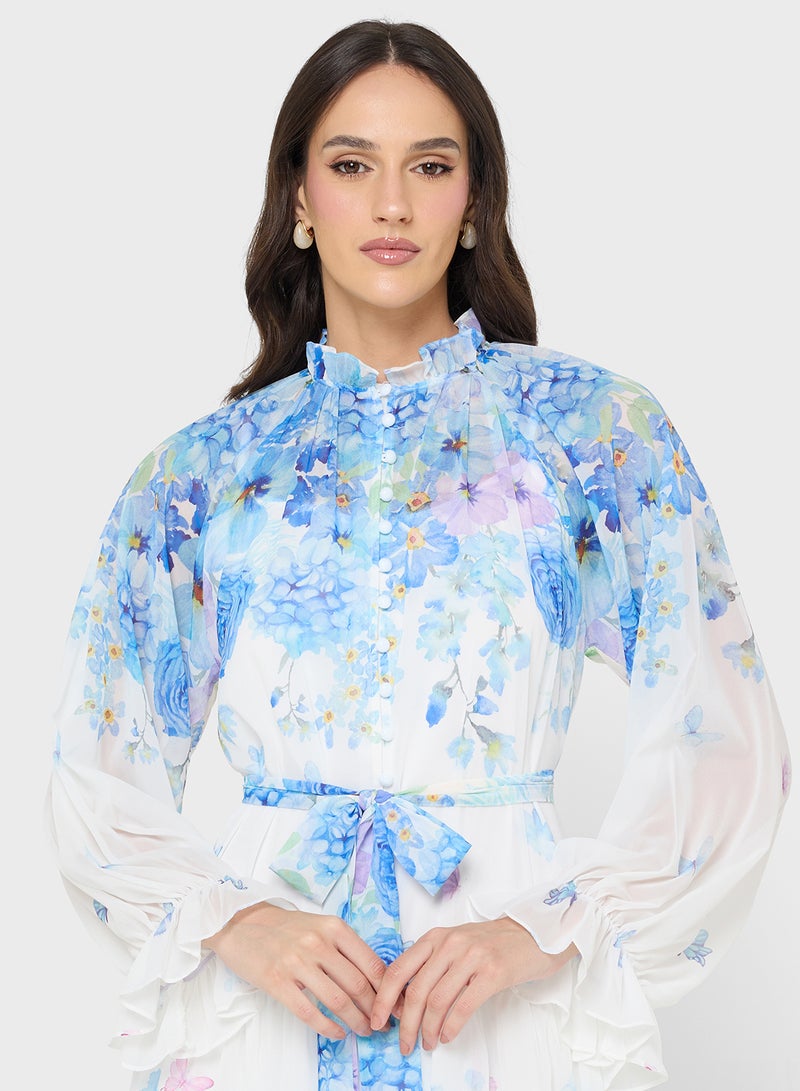 ELLA Floral Print Dress - Image 3