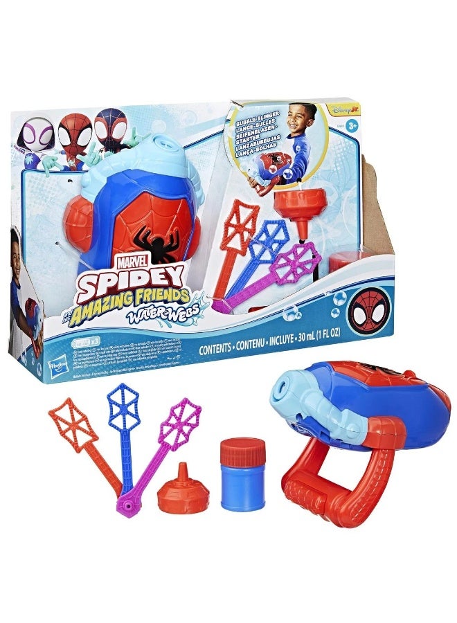 MARVEL لعبة سبايدي وأصدقائه المذهلين - مجموعة قاذف فقاعات شبكة الماء - Image 2
