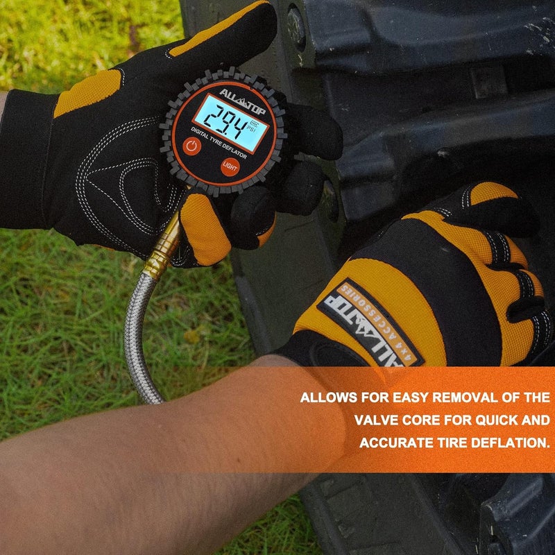 ALL-TOP 4x4 Digital Tire Deflator kit, Professional Tire Pressure Gauge, Air Down Master, Rapid Tire Deflator (250 PSI) General compatible design - Image 5