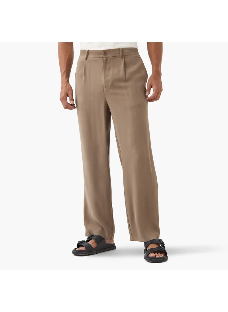 ايكونيك Iconic Flexi Waist Trousers with Pockets