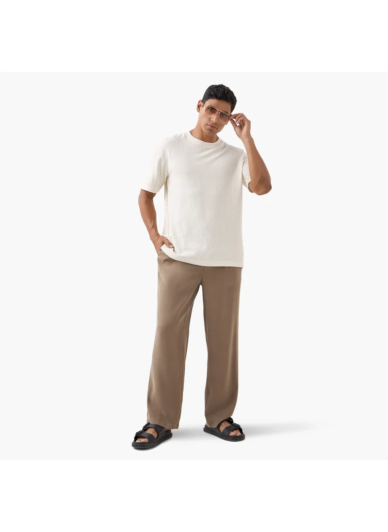 ايكونيك Iconic Flexi Waist Trousers with Pockets