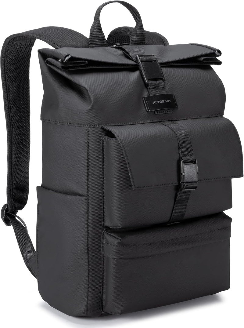 kingsons Laptop Bag Travel Backpack - Waterproof Laptop Backpack with USB Charging Port, Anti Theft Backpack for Women, Casual Daypack for Business - Image 1