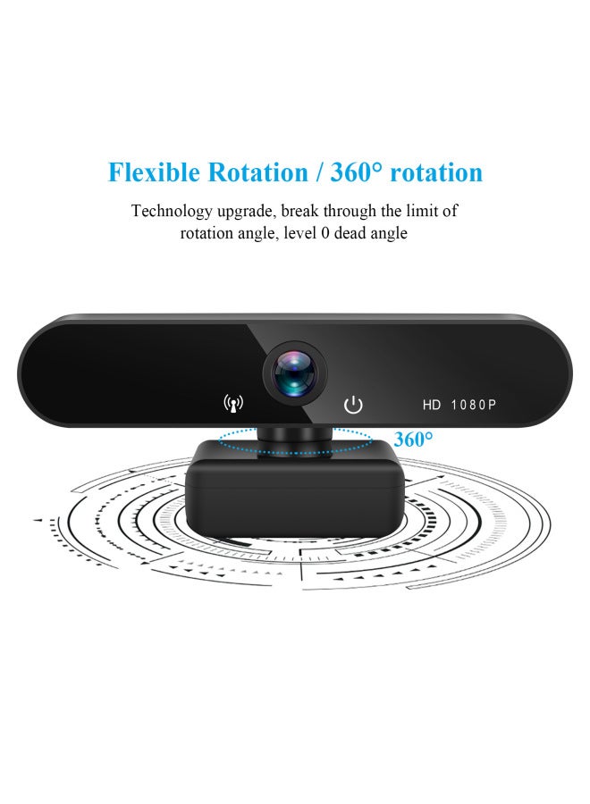 كاميرا كمبيوتر عالية الدقة كاميرا USB 1080 بكسل عالية الدقة كاميرا شبكة حية - اللون: 1080 بكسل - Image 4