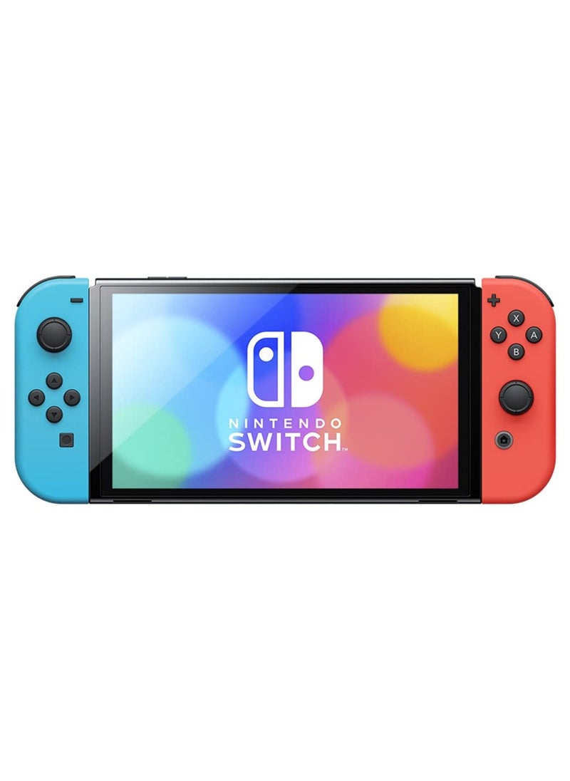 Nintendo Switch - OLED Model Neon Blue/Neon Red set Joy-Con