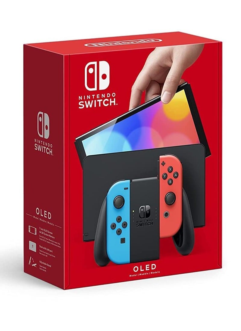 Nintendo Switch - OLED Model Neon Blue/Neon Red set Joy-Con