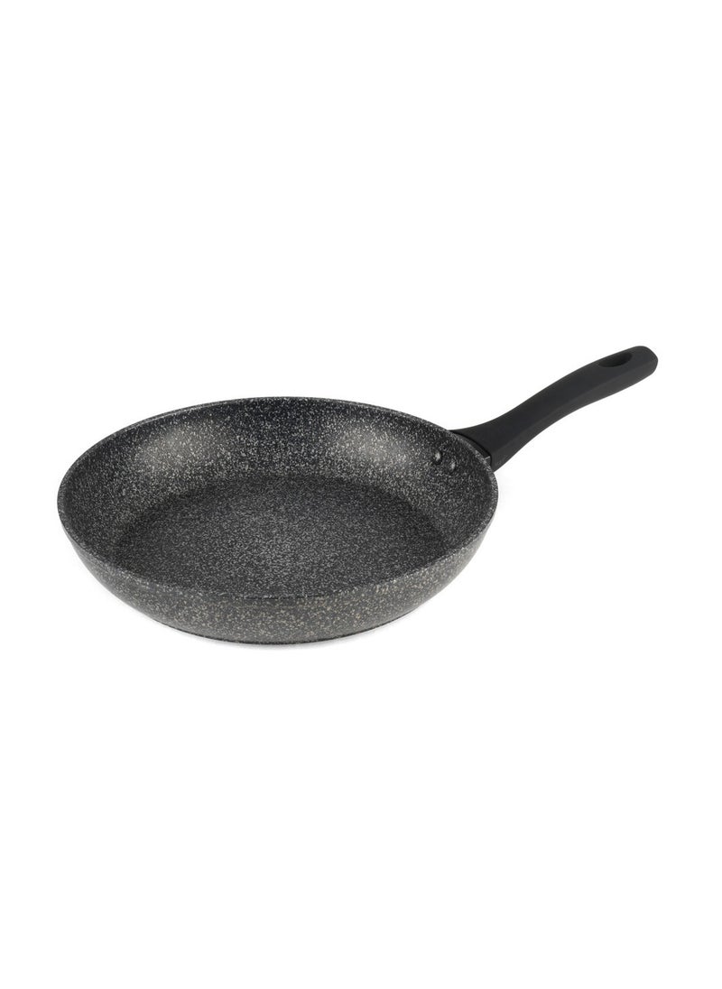 Salter - SALTER MEGASTONE 28CM FRYPAN: Ideal for Everyday Cooking, Perfect for Family Meals  and Metal Utensil Safe, Silver - Image 1