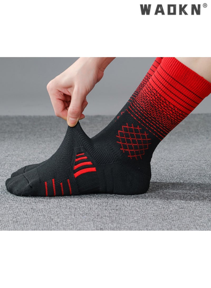WAOKN High-Performance Basketball Socks, Unisex Long Crew Athletic Socks with Towel Bottom, Anti-Slip Design for Enhanced Grip and Comfort During Intense Sports Activities, Durable, Breathable - Image 5