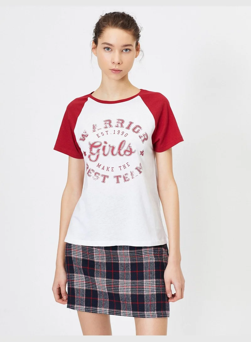 KOTON Letter Printed T-Shirt