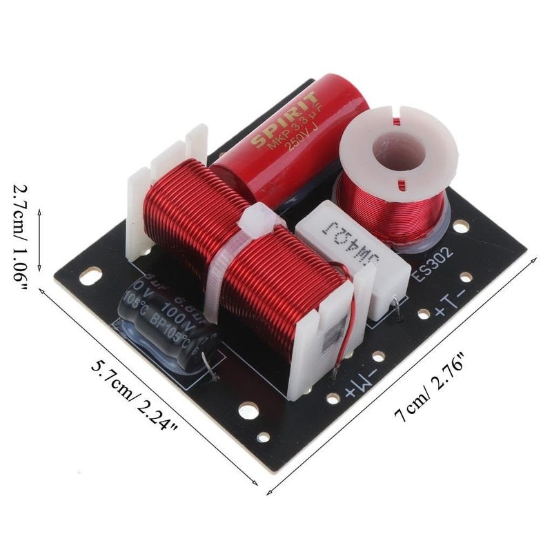 2 Way Audio Crossover Frequency Divider Filter For Home Speaker Amplifier Sound System - Image 5