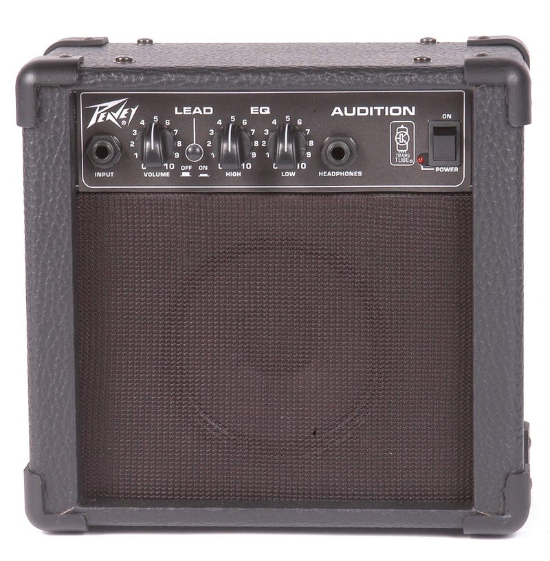 Peavey Audition 2 Channel Guitar Amplifier | 7W Practice Amp with TransTube Technology, 4” Speaker, Clean & Lead Channels, Headphone Jack, Portable Guitar Combo Amp - Image 1