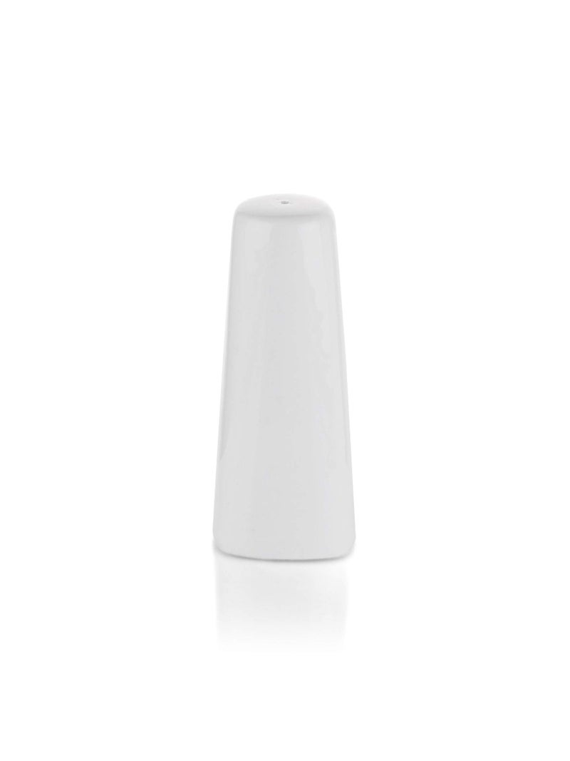 Clay Craft Basics Cruet Set/Salt and Pepper Shaker, Tower Look, White Ceramic, 2 Pcs - Image 3