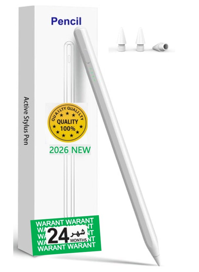 ZAVVY Stylus pen for iPad with palm rejection function, active pencil compatible (2018-2026) Apple iPad Pro 11/12.9 inches, iPad 10/9/8/7/6th generation, iPad Air 5/4/3 Generation, iPad Mini 6/fifth generation - Image 1