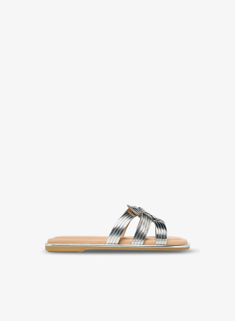ليتل ميسي Girls Knotted Slip-On Sandals