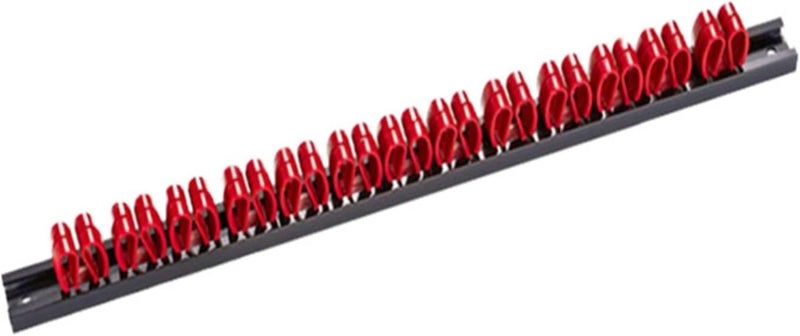 Magnetic Wrench Organizer Toolbox Holder 1/2 Pcs Wrench And Screwdriver Storage Rack, Suitable For Use In Garages, Workshops, Etc.(Red,2pcs) - Image 2