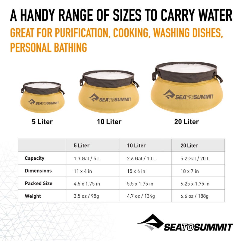 Sea to Summit Collapsible Kitchen Sink, 10 Liter - Image 4