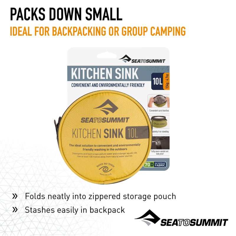 Sea to Summit Collapsible Kitchen Sink, 10 Liter - Image 5