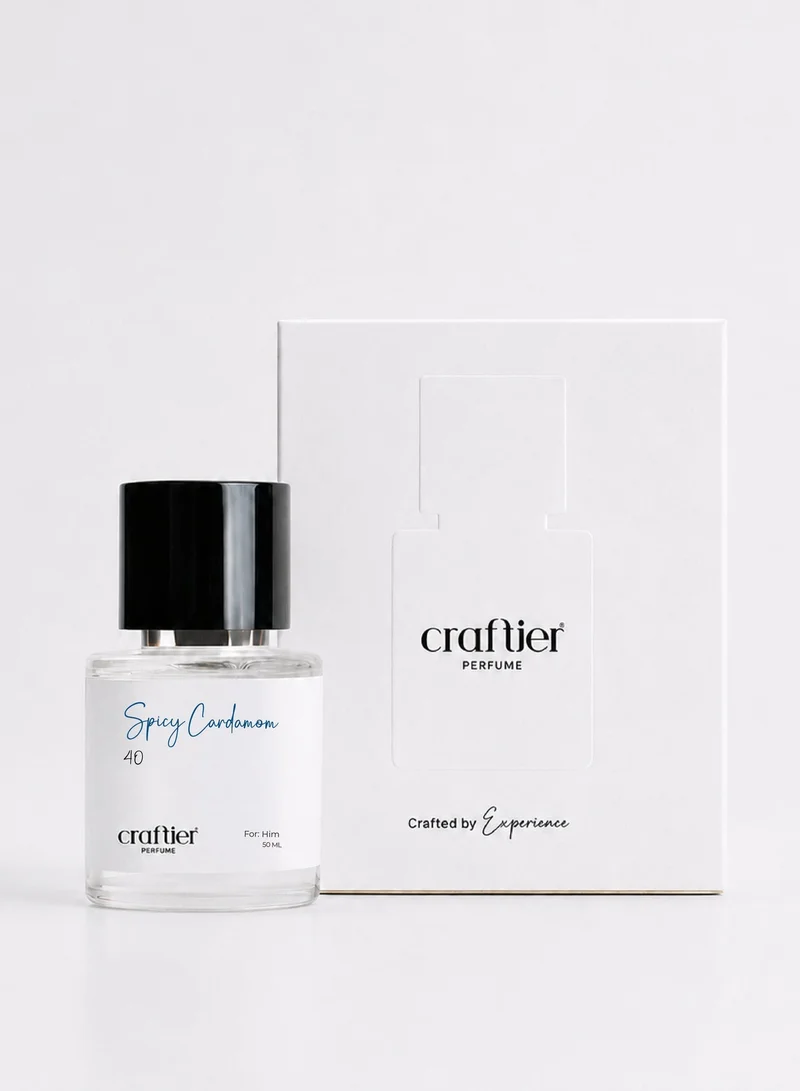 Craftier Perfume 50 SPICY CARDAMOM - Inspired of-DECLARATION, Eau De Parfum for Men - 50ml, Long Lasting Spicy Fragrance Upto 24 Hrs, Travel Size Men's Perfume for Men | Best Price UAE