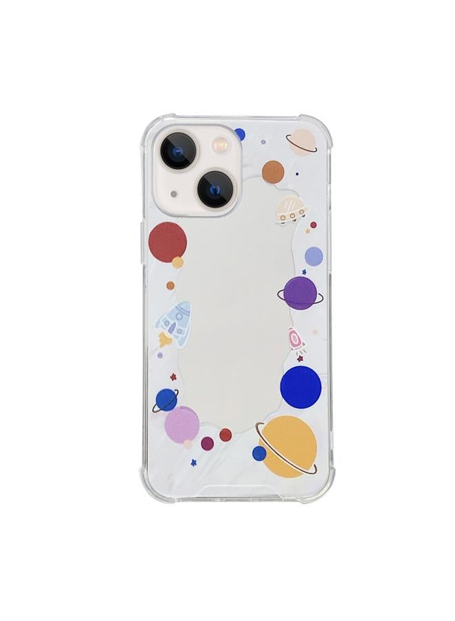 اس-توب جراب لهاتف iPhone 13، جراب هاتف بمرآة مطلية بالألوان - Image 1