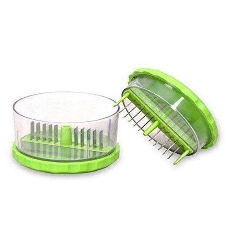 Atharved Multi Crusher Chopper Manual Vegetable Fruit and Garlic Chopper with Stainless Steel Blades Easy to Use for Quick Food Prep Portable Kitchen Tool - Image 3
