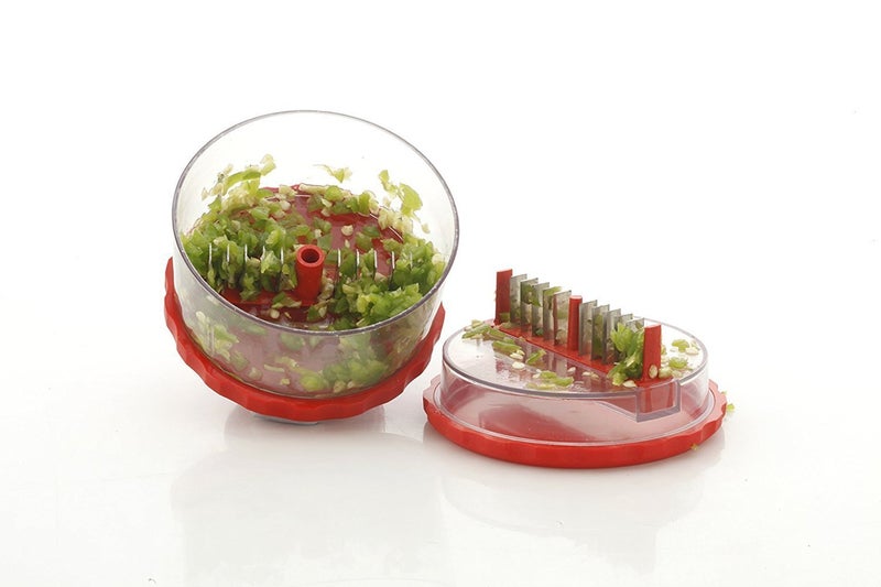 Atharved Multi Crusher Chopper Manual Vegetable Fruit and Garlic Chopper with Stainless Steel Blades Easy to Use for Quick Food Prep Portable Kitchen Tool - Image 5