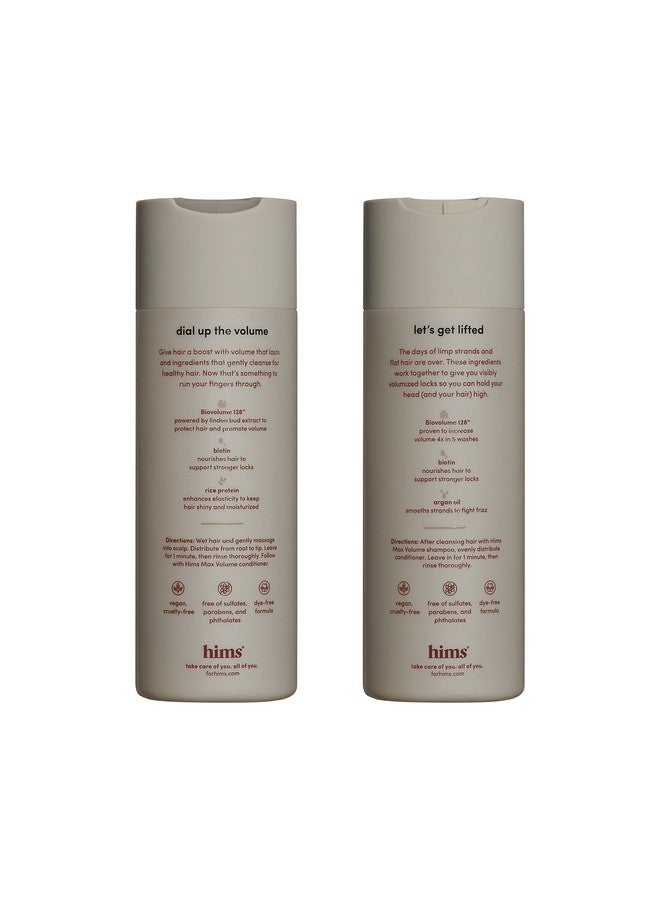 HIMS & HERS Hims Max Volume Citrus Spice Shampoo & Conditioner Pack - Volumizing Formula For Men - 2 X 6.4 Fl Oz Bottles - Image 2