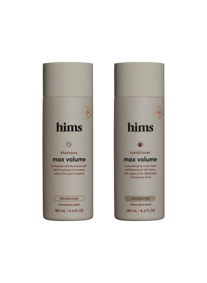 HIMS & HERS Hims Max Volume Citrus Spice Shampoo & Conditioner Pack - Volumizing Formula For Men - 2 X 6.4 Fl Oz Bottles - Image 1
