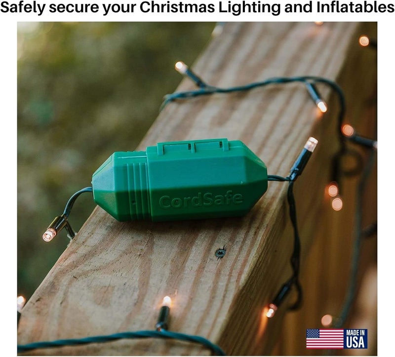 CordSafe Outdoor Extension Cord Protector – Weather-Resistant Snap-Lock Cover for Christmas Lighting Plug Connections – Rugged UV-Resistant Plastic Plug Protection, 1-Pack, Made in USA - Image 3