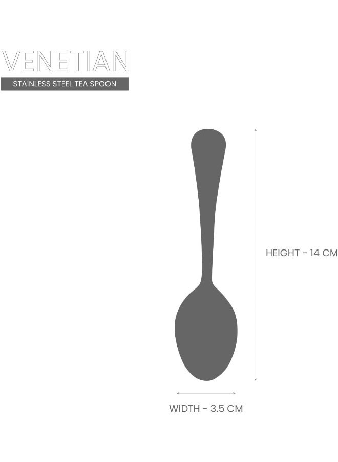 RK RK Stainless Steel Tea Spoon 3Pc Pack - Venetian  - Image 4