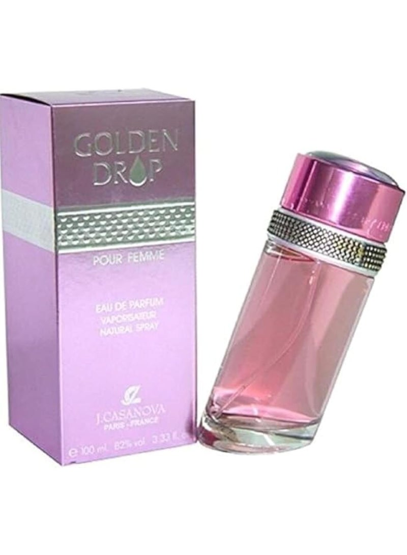Casanova Golden Drop Eau de Parfum for Women by J. Casanova, 100ml - Image 1