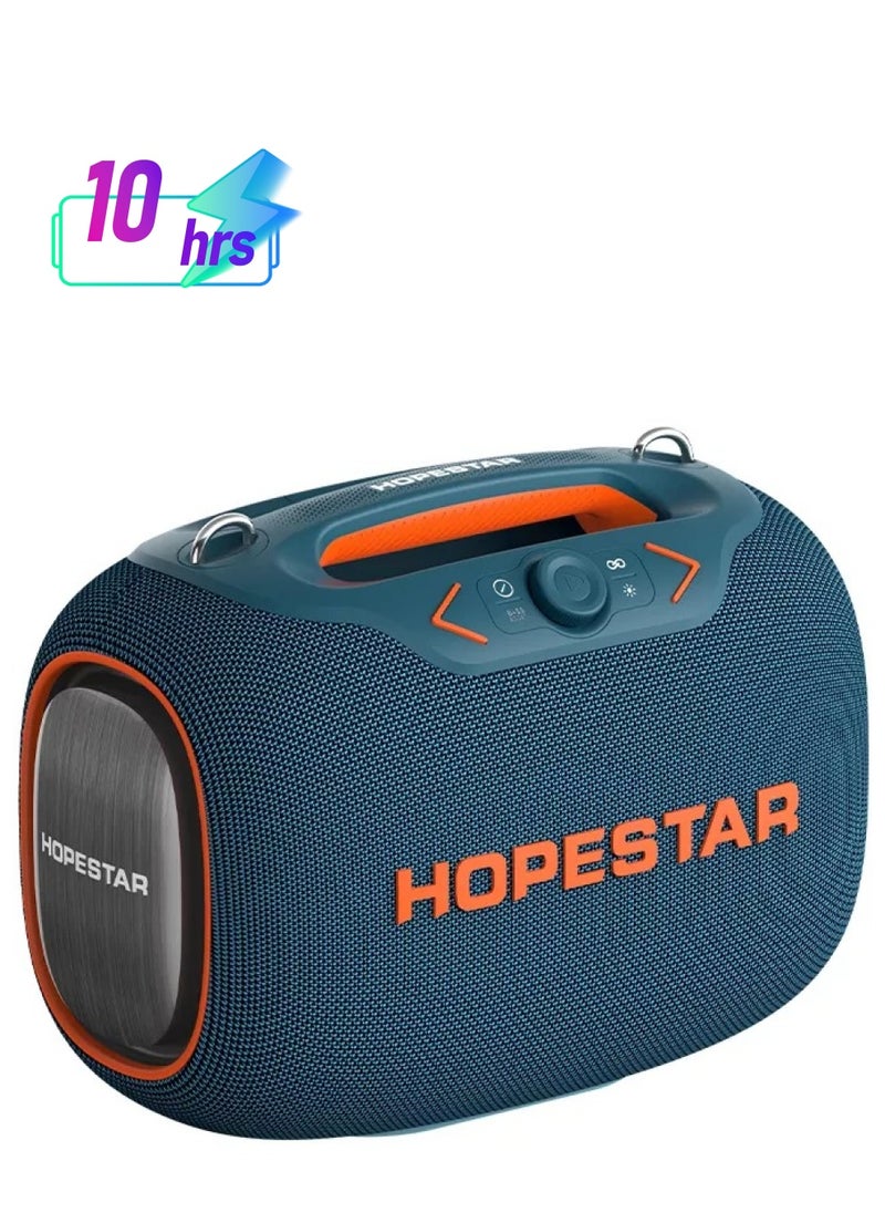 HOPESTAR - Party Box 120W Portable Bluetooth Speaker with Dual Wireless Microphones, 200W Fast Charging, IPX6 Waterproof, DSP Chip, 10-Hour Playtime, RGB Lights – Ideal for Outdoor, Karaoke, and Family Gatherings - Image 1