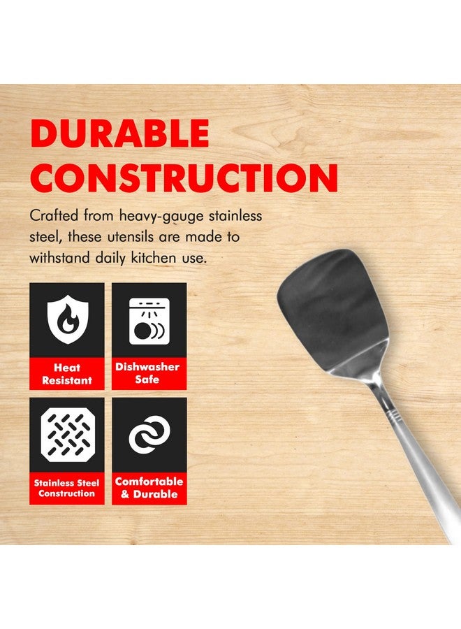 Chef Craft Select Turner/Spatula, 13.5 inch, Stainless Steel - Image 2