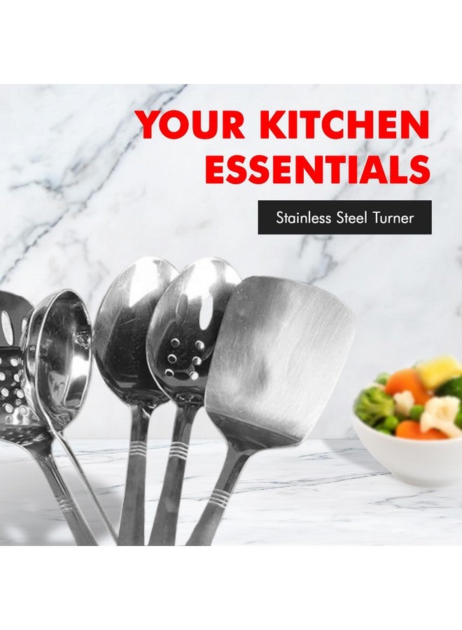 Chef Craft Select Turner/Spatula, 13.5 inch, Stainless Steel - Image 5