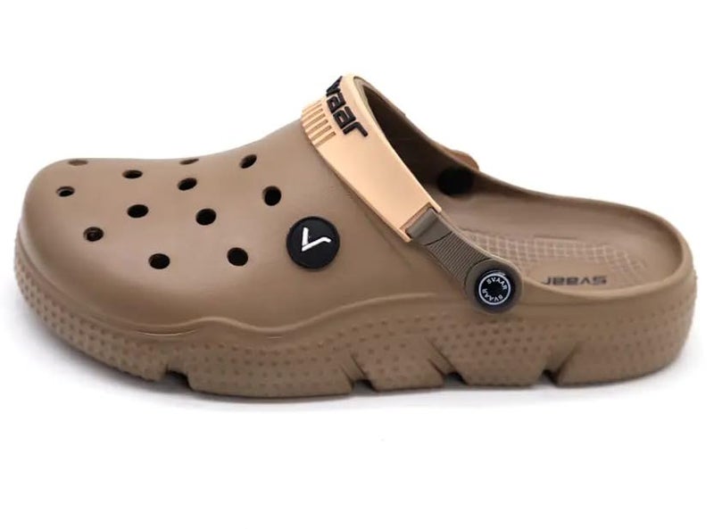 SVAAR Men's Designer Clogs || Sandals with Adjustable Back Strap for Men Brown - Image 4
