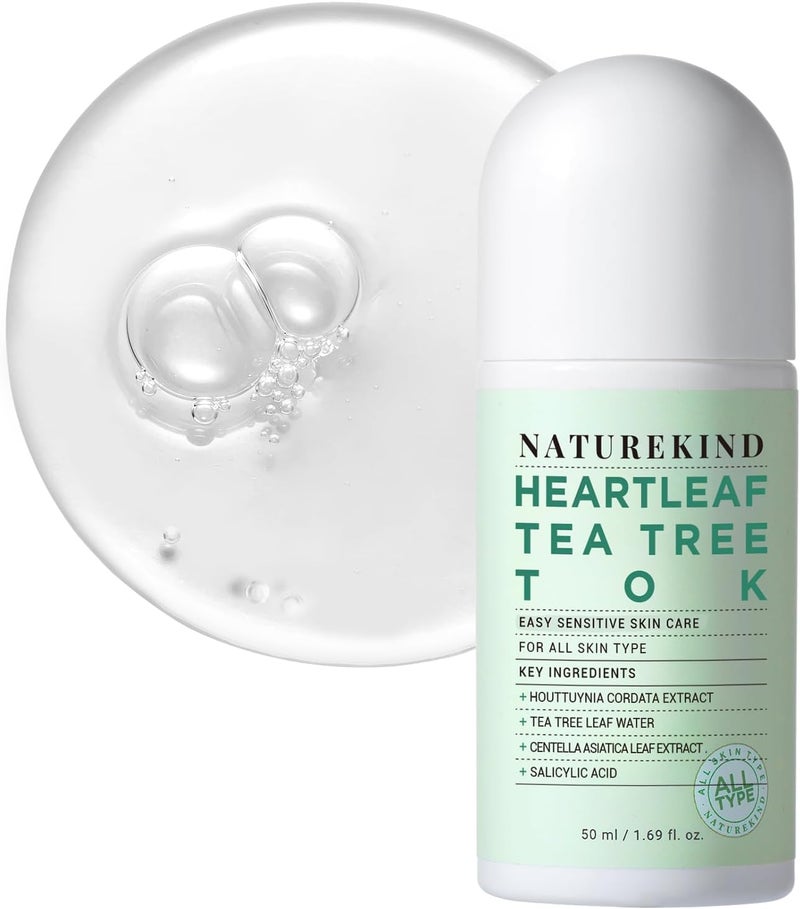 Heartleaf Tea Tree Tok Acne Treatment Soothing Toner Serum Centella Asiatica Korean Facial Skincare for Pore Control Calming Nourishing 50ml 169 fl oz